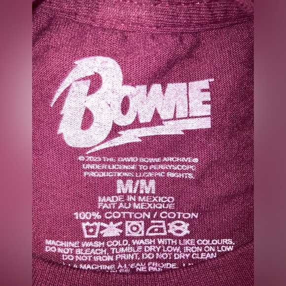David Bowie Men’s Band Tee - Picture 5 of 5